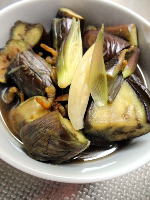 秋のおばんざい★茄子と干しエビの煮物