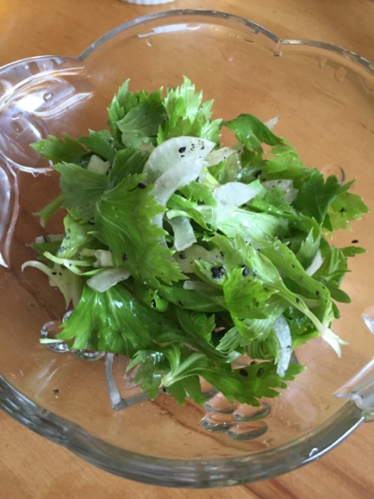ホワイトセロリのグリーンサラダ