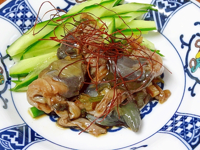 鮑の肝和え 鯛万の日本料理おつまみレシピ