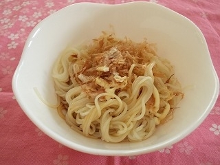 にんにく醤油で♪マヨにんにく醤油そうめん