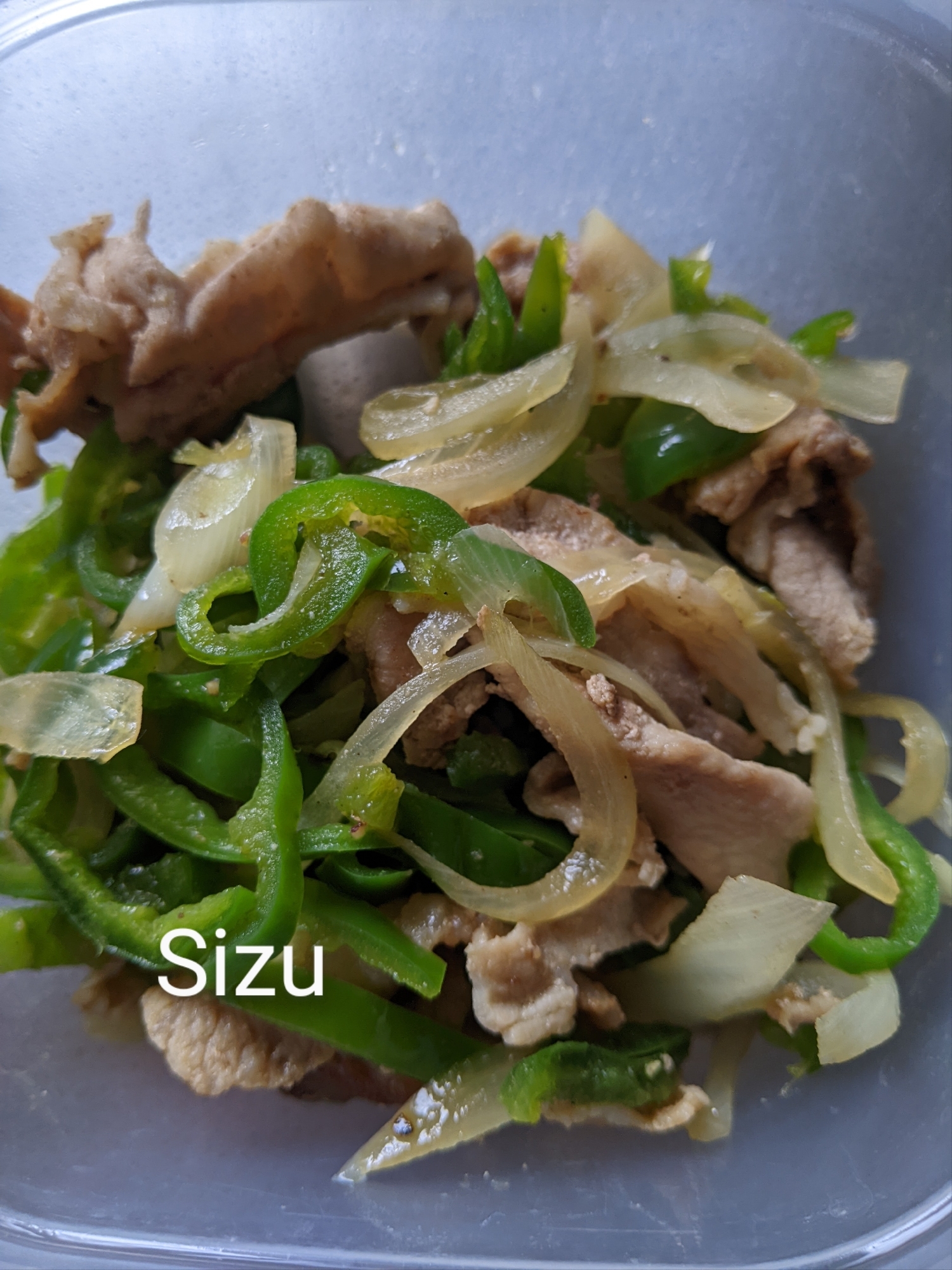 豚肉とピーマンのめんつゆ炒め