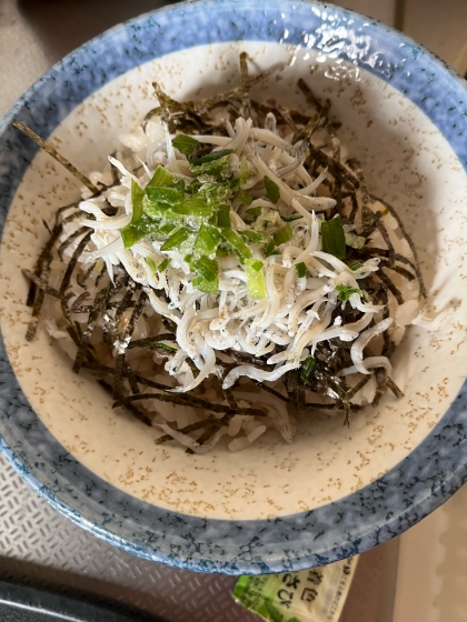 旬の釜揚げしらす丼  ～わさビーズのせ～