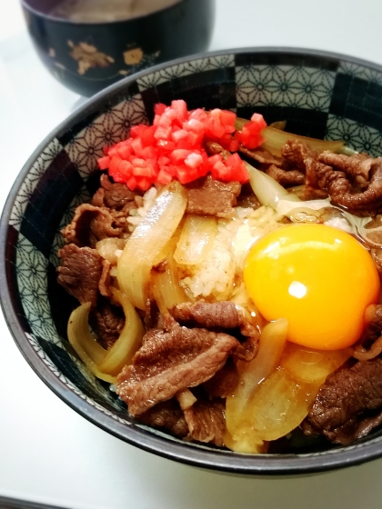 超手抜き牛丼