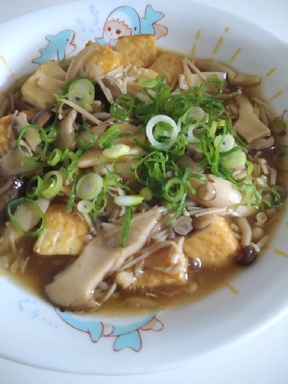 厚揚げのきのこあんかけ