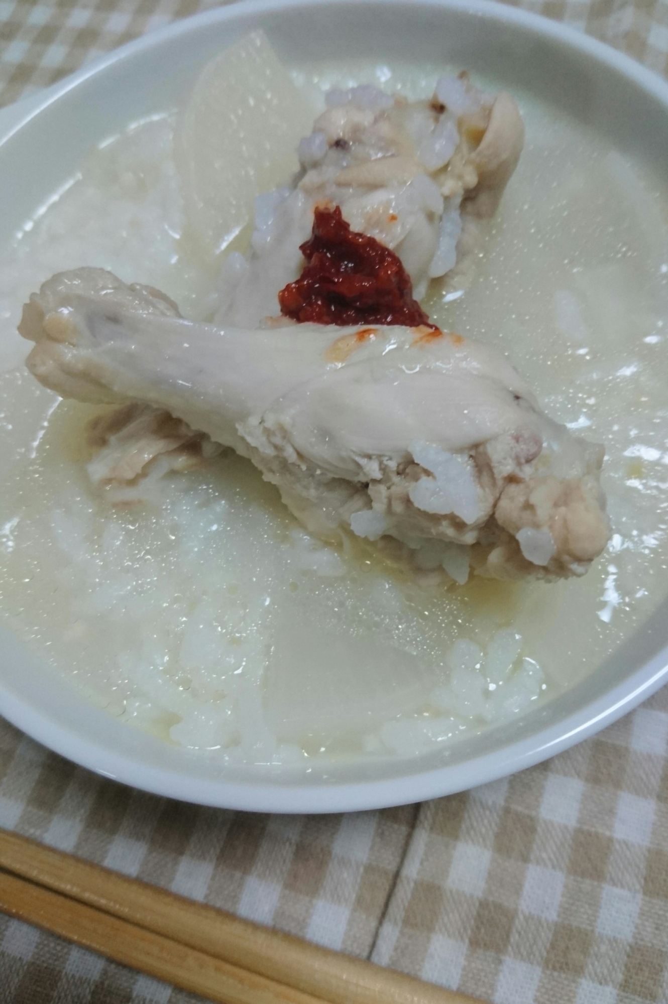 サムゲタン風鶏粥