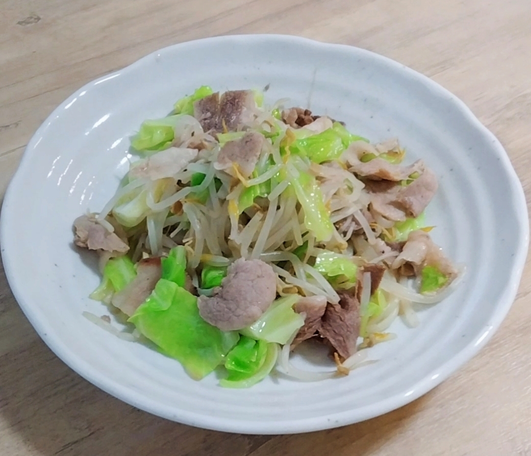 味付け簡単野菜炒め