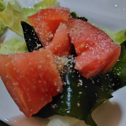 わかめレタストマトサラダ