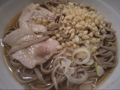 豚たぬき蕎麦