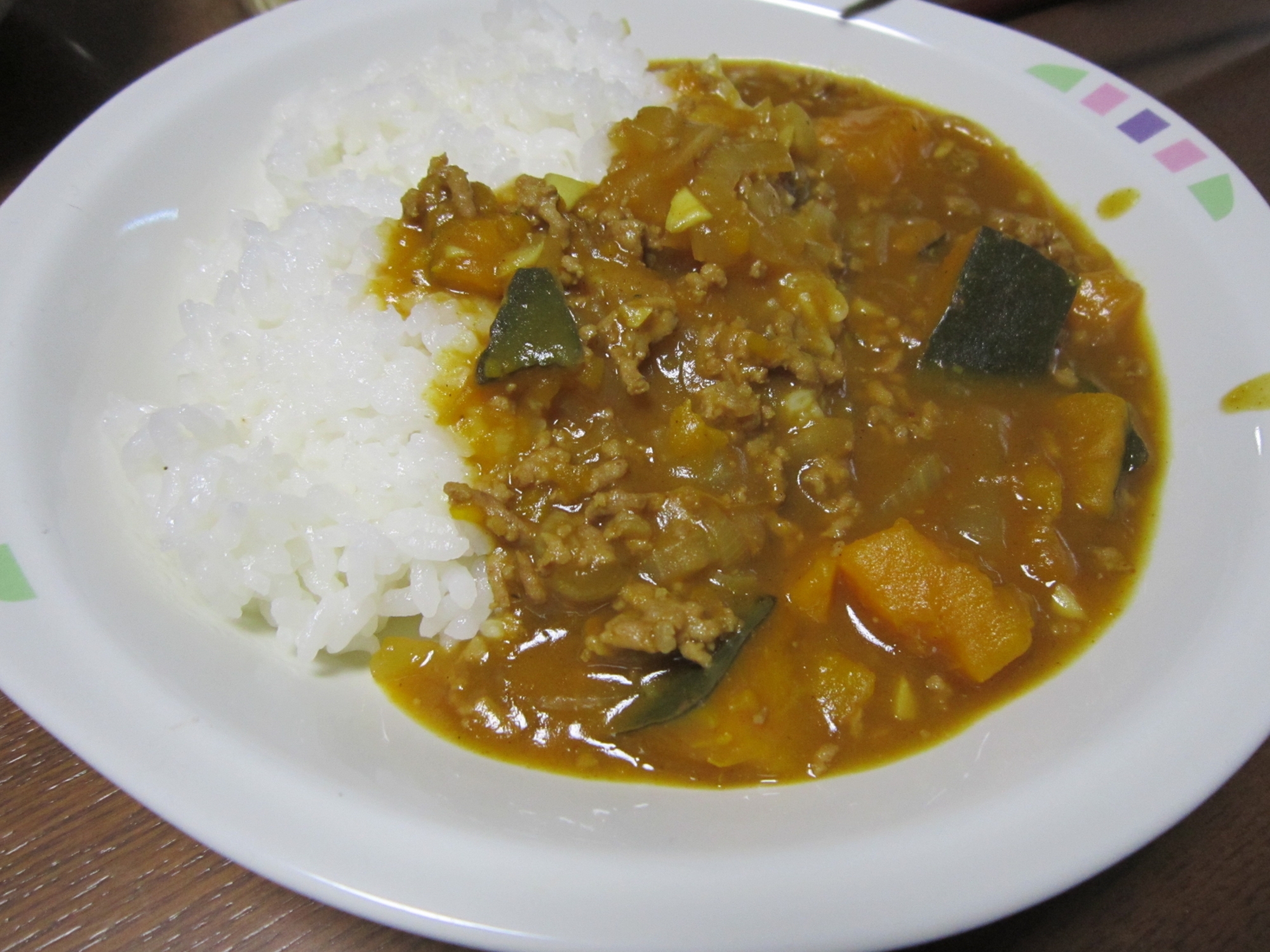 かぼちゃ入りキーマンカレー