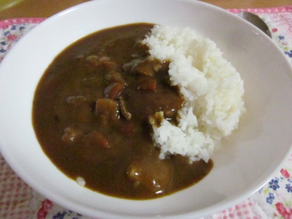 マイヤー電子レンジ圧力鍋で　時短　チキンカレー♪