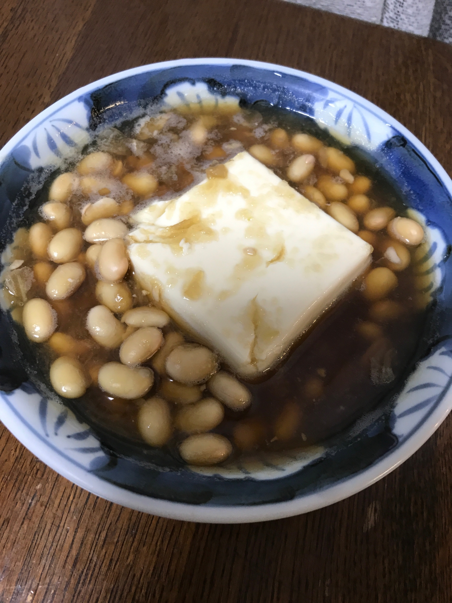 大豆と豆腐の玉ねぎ煮