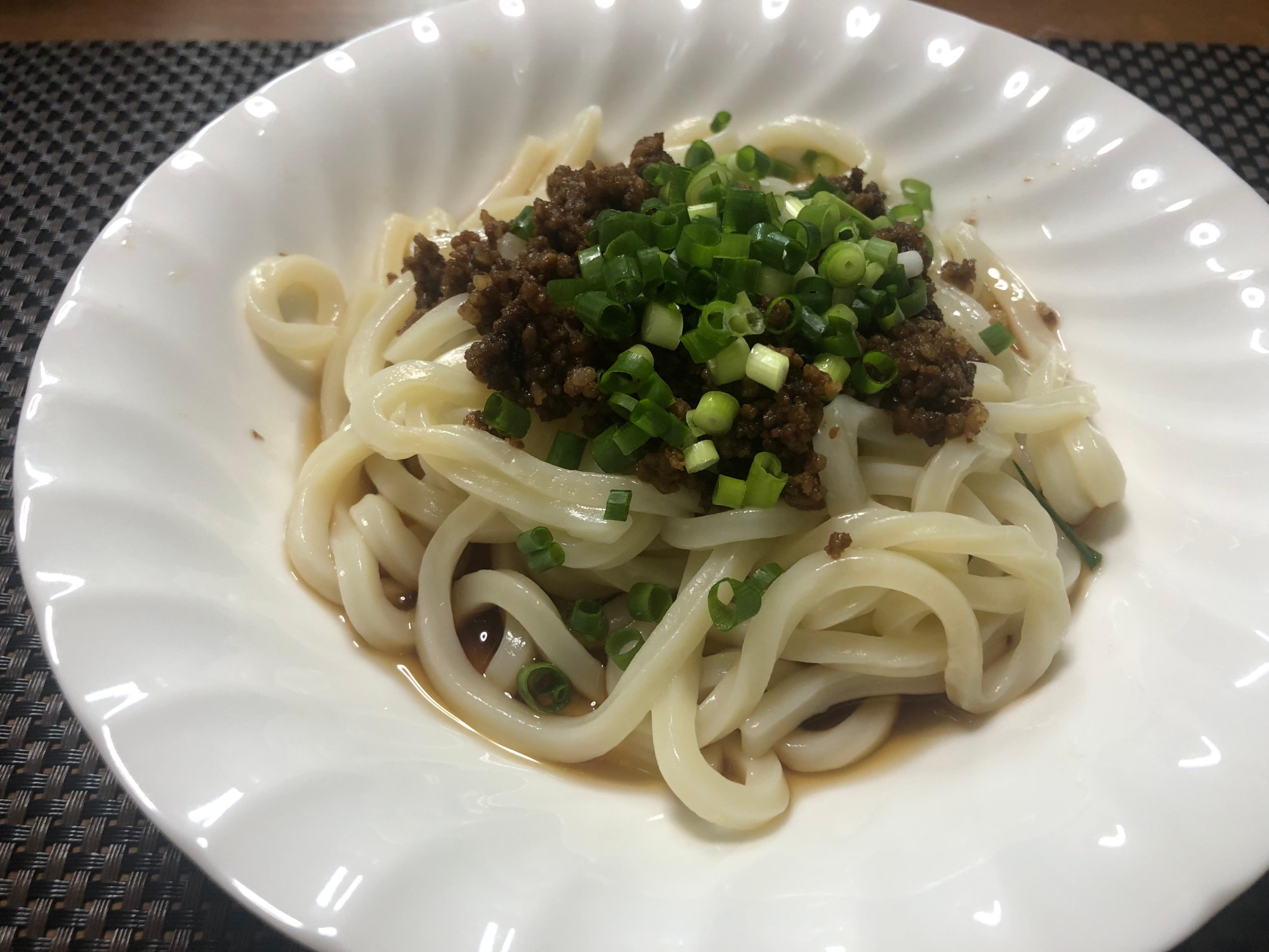 肉みそうどん