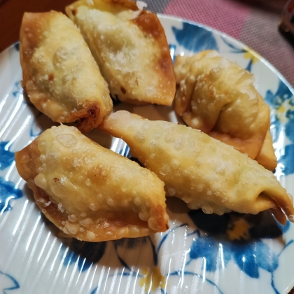 ベーコンチーズポテト揚げ 餃子の皮
