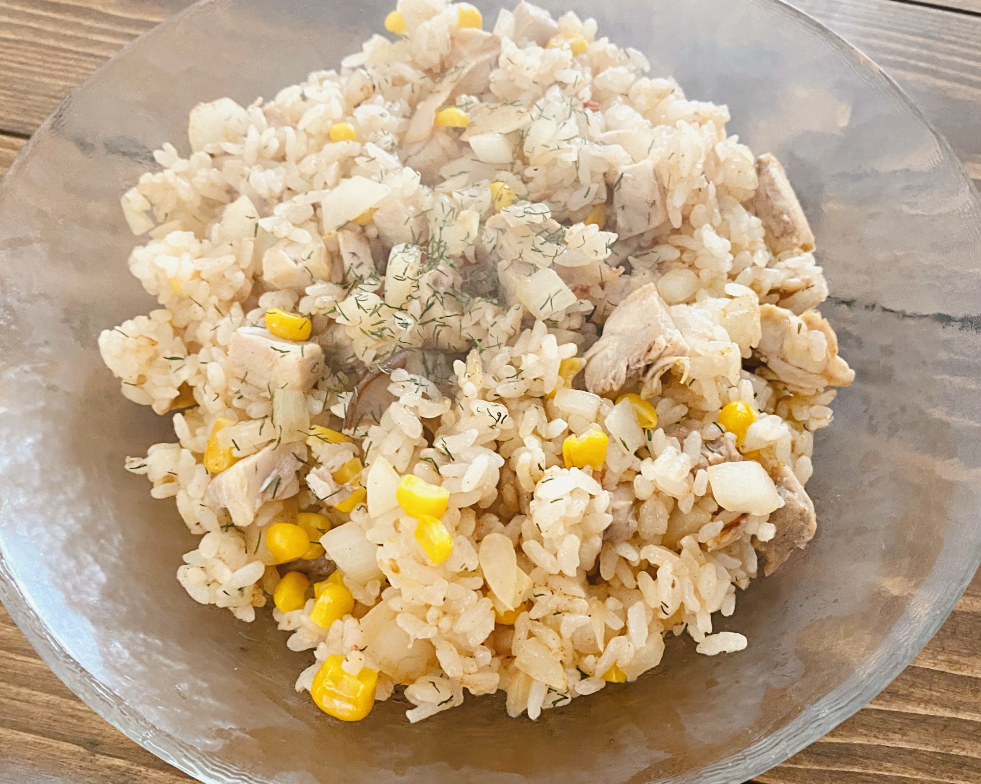 ❁ チキンとコーンのピラフ ❁