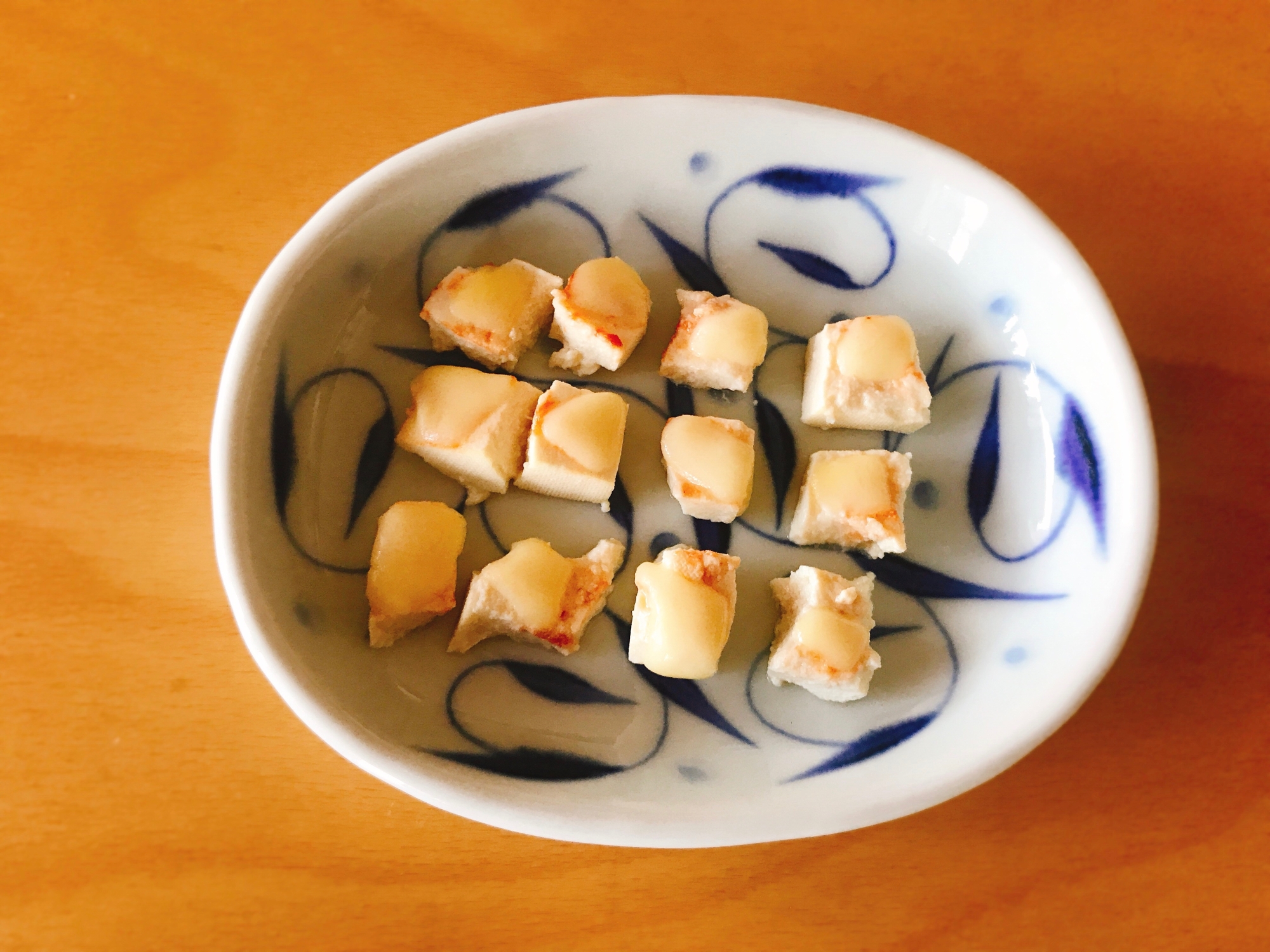 【離乳食完了期】木綿豆腐のケチャップチーズ焼き