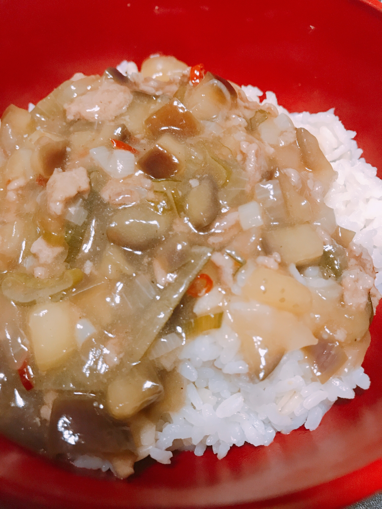 麻婆茄子飯！