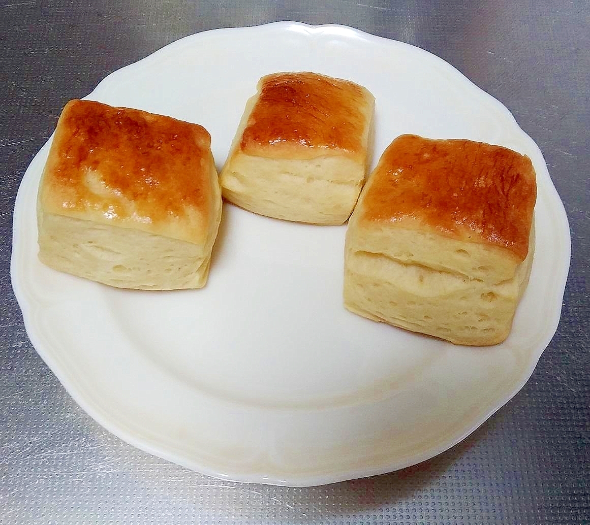 手ごねで作る、パヴェ（ミルクパン）