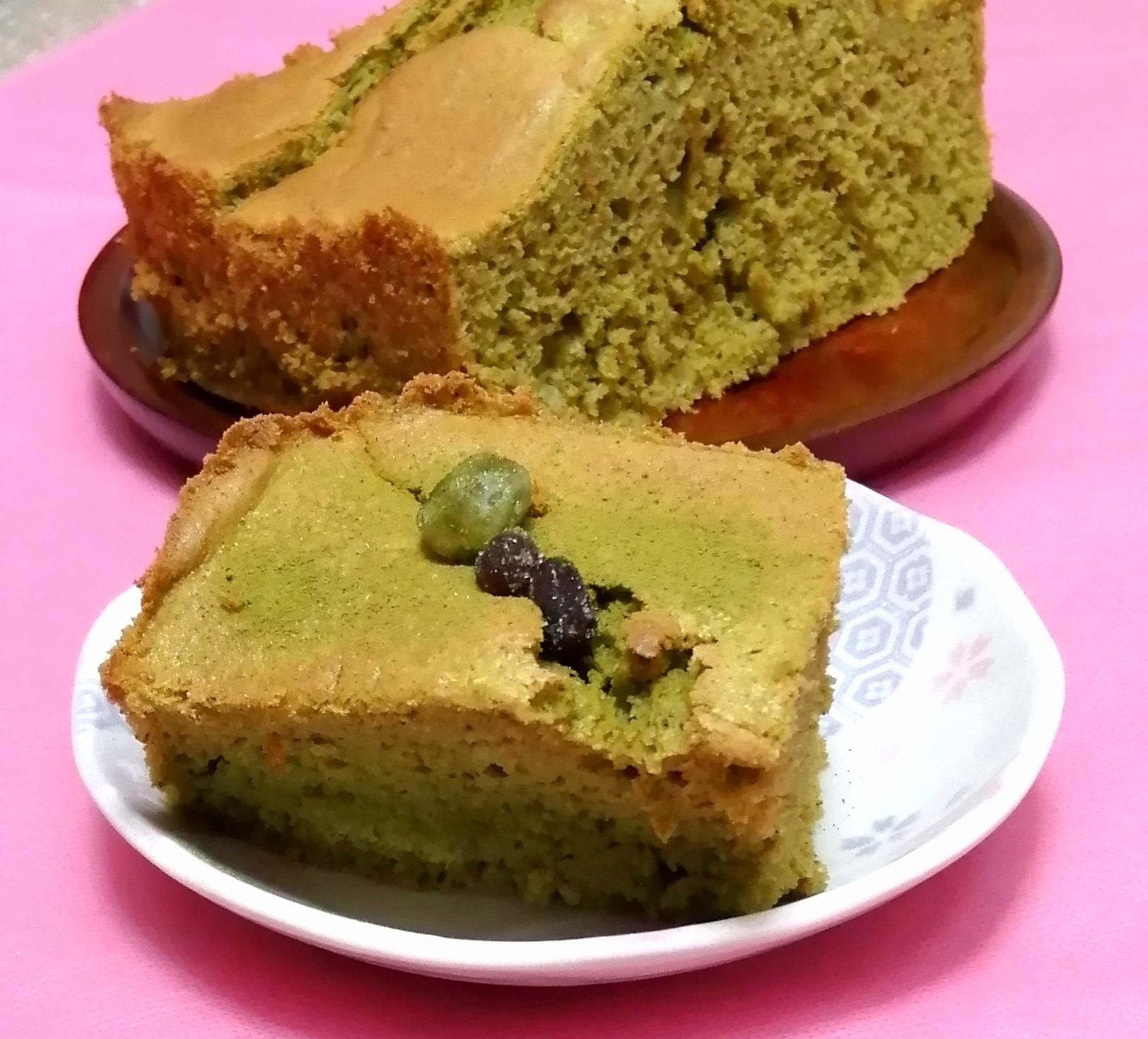 トースターで！豆腐の抹茶ケーキ♡油ナシでもしっとり