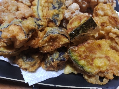 薄力粉でサクサク☆ジューシー☆水茄子の天ぷら