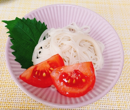 トマトと生姜の素麺