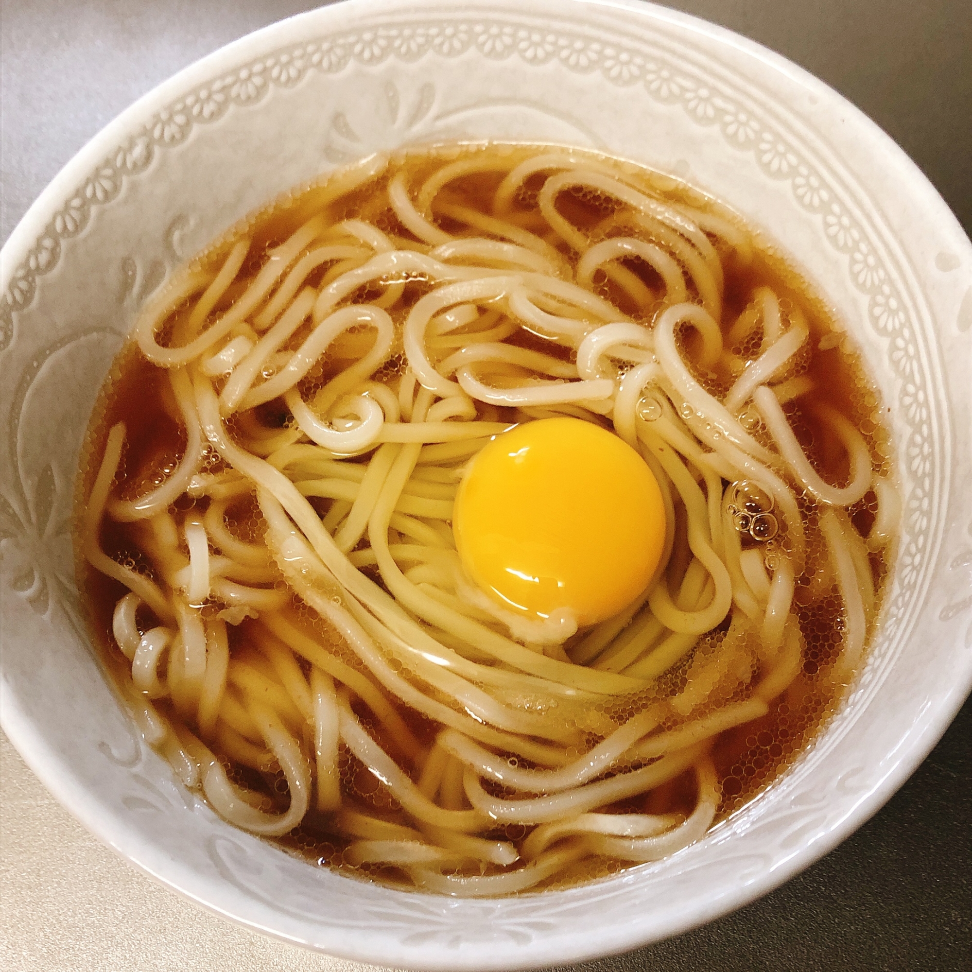 すき焼きの残り汁でうどん