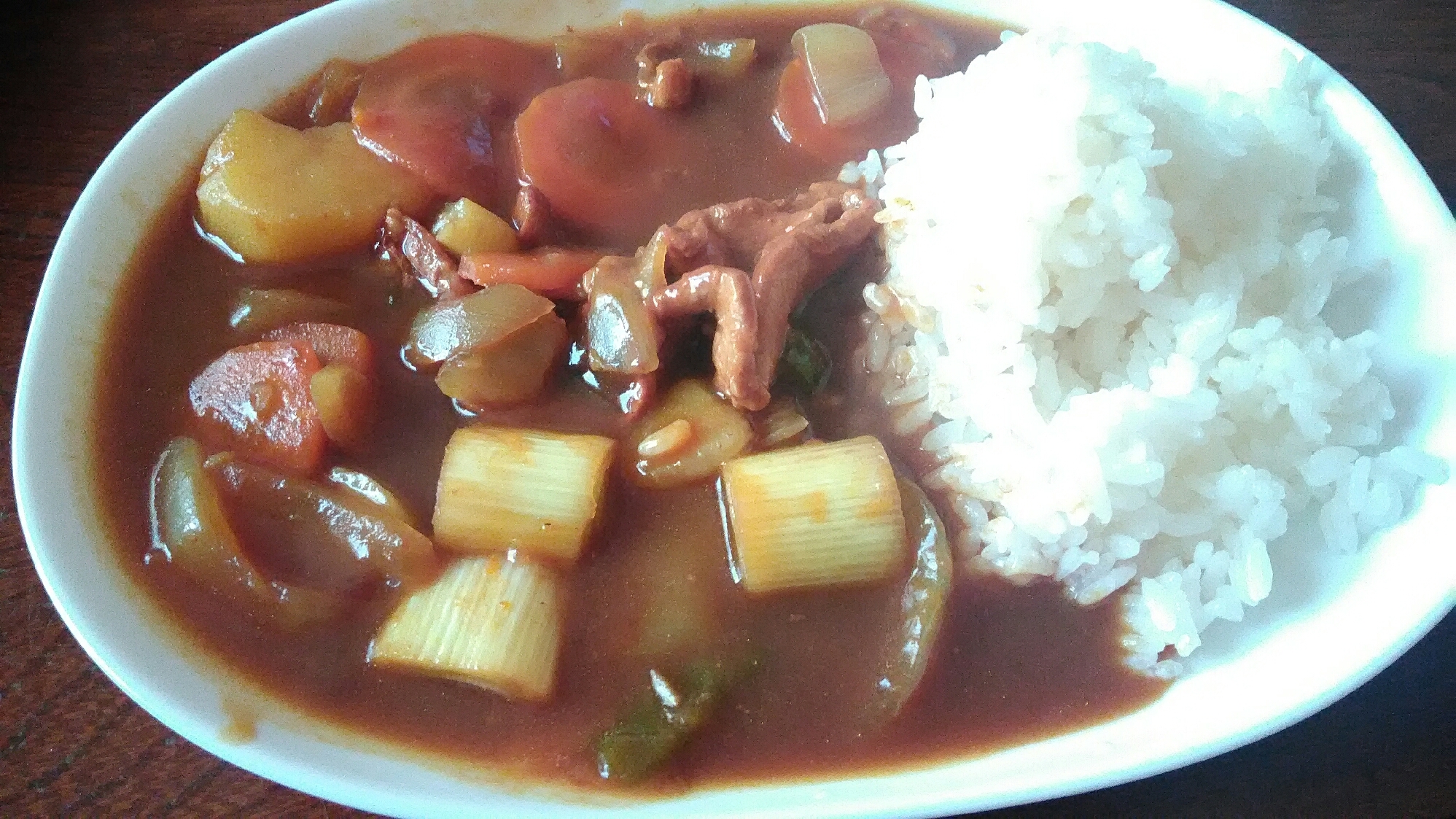 にんにくの豚肉カレー