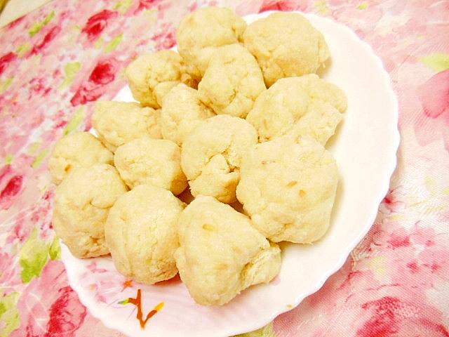 ❤スキムミルクとコラーゲンと生姜のオオバコ餅❤