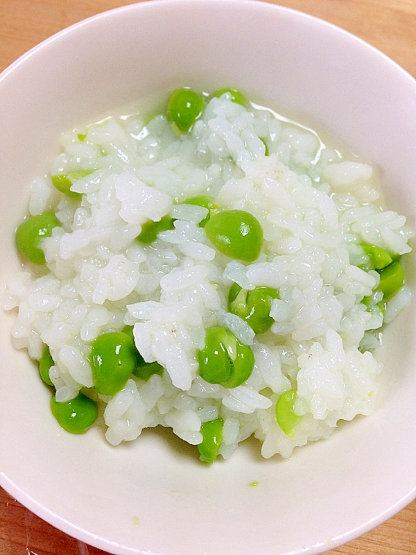 離乳食☆豆ごはん