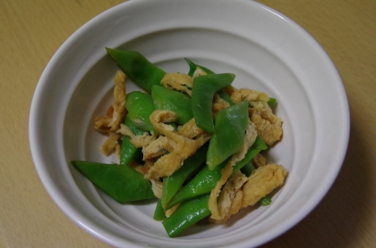 おふくろの味！モロッコいんげんと油揚げの煮物