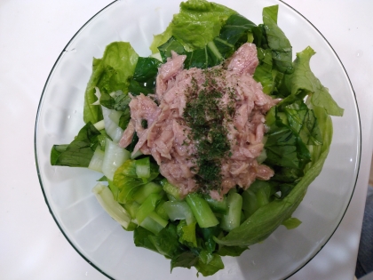小松菜とツナの和風サラダ