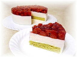 サワーチェリーのヨーグルトケーキ