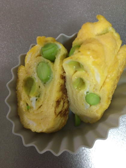 枝豆入り玉子焼き