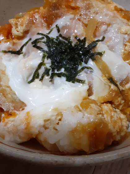 冷凍カツで簡単にカツ丼
