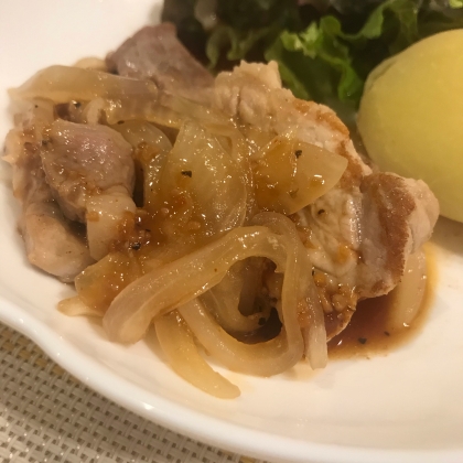 「豚肉と玉ねぎのハーブ炒め」　　　　♪♪