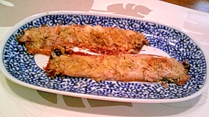 秋刀魚のパン粉焼き