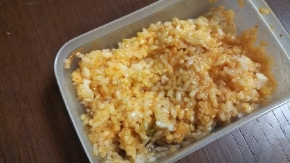 キムチマヨとごまとごま油の卵かけご飯