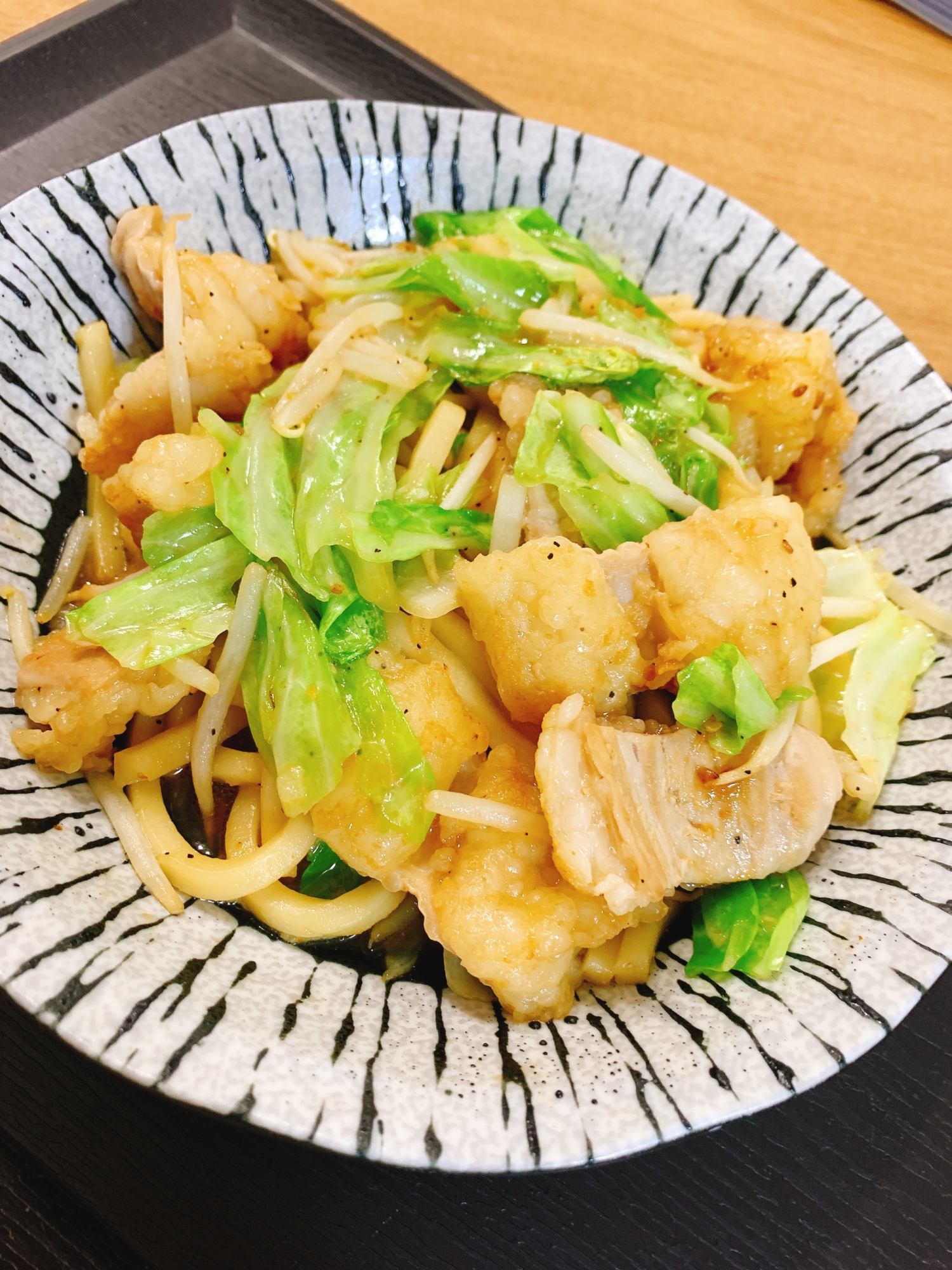 ホルモン焼きうどん