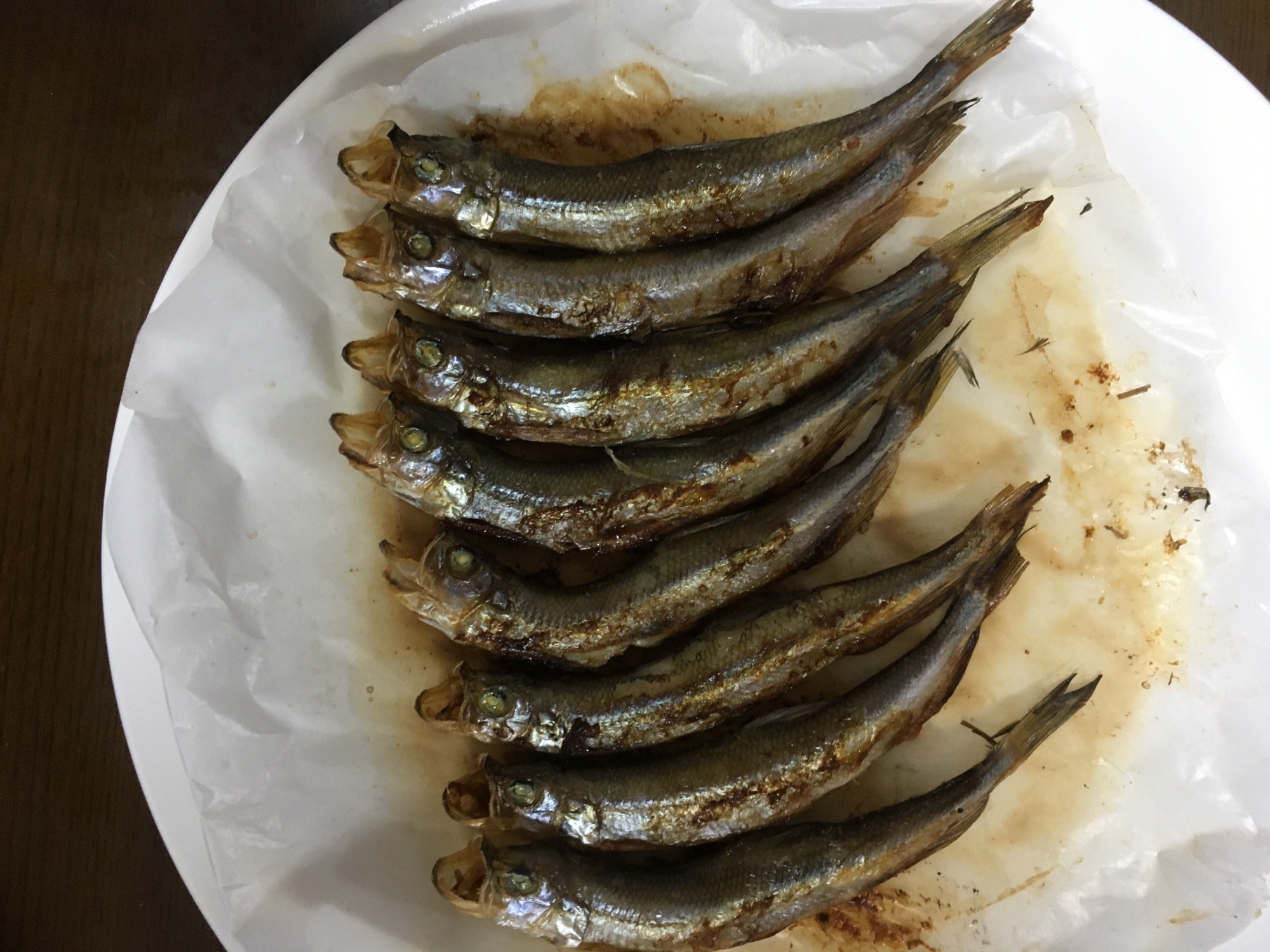 冷凍ししゃもをフライパンで♪