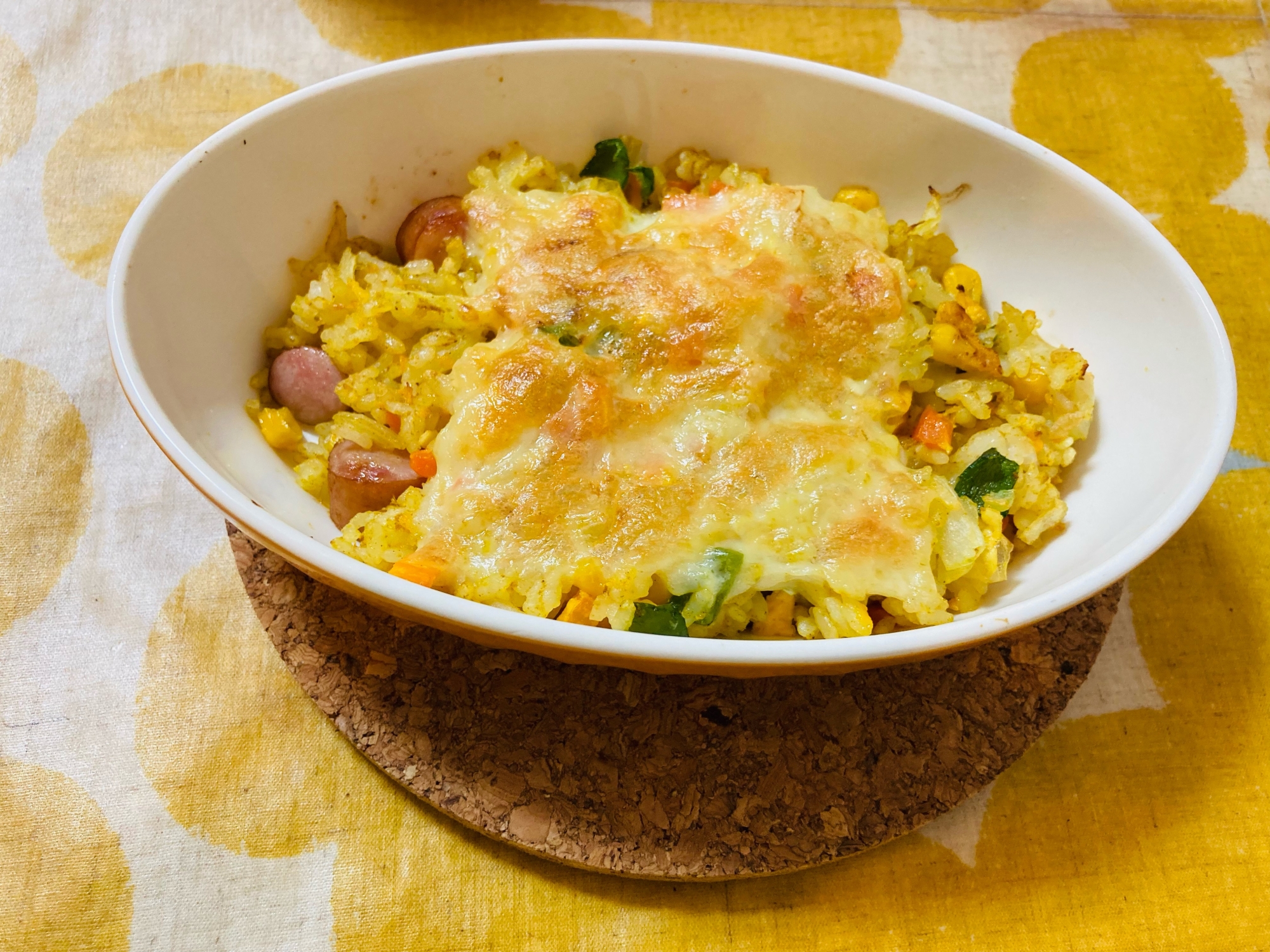 カレー炒飯ドリア