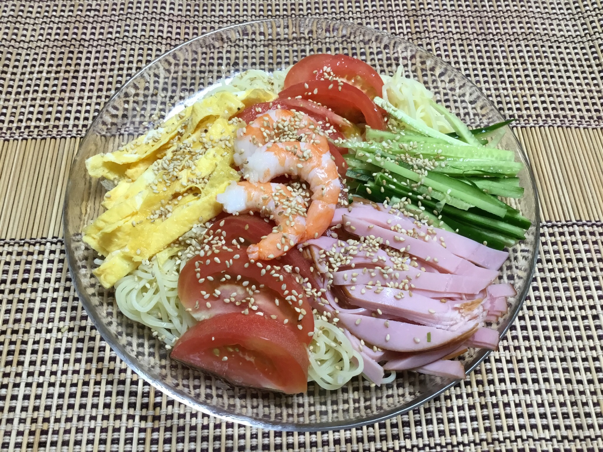 カルディのアジア麺で冷やし中華