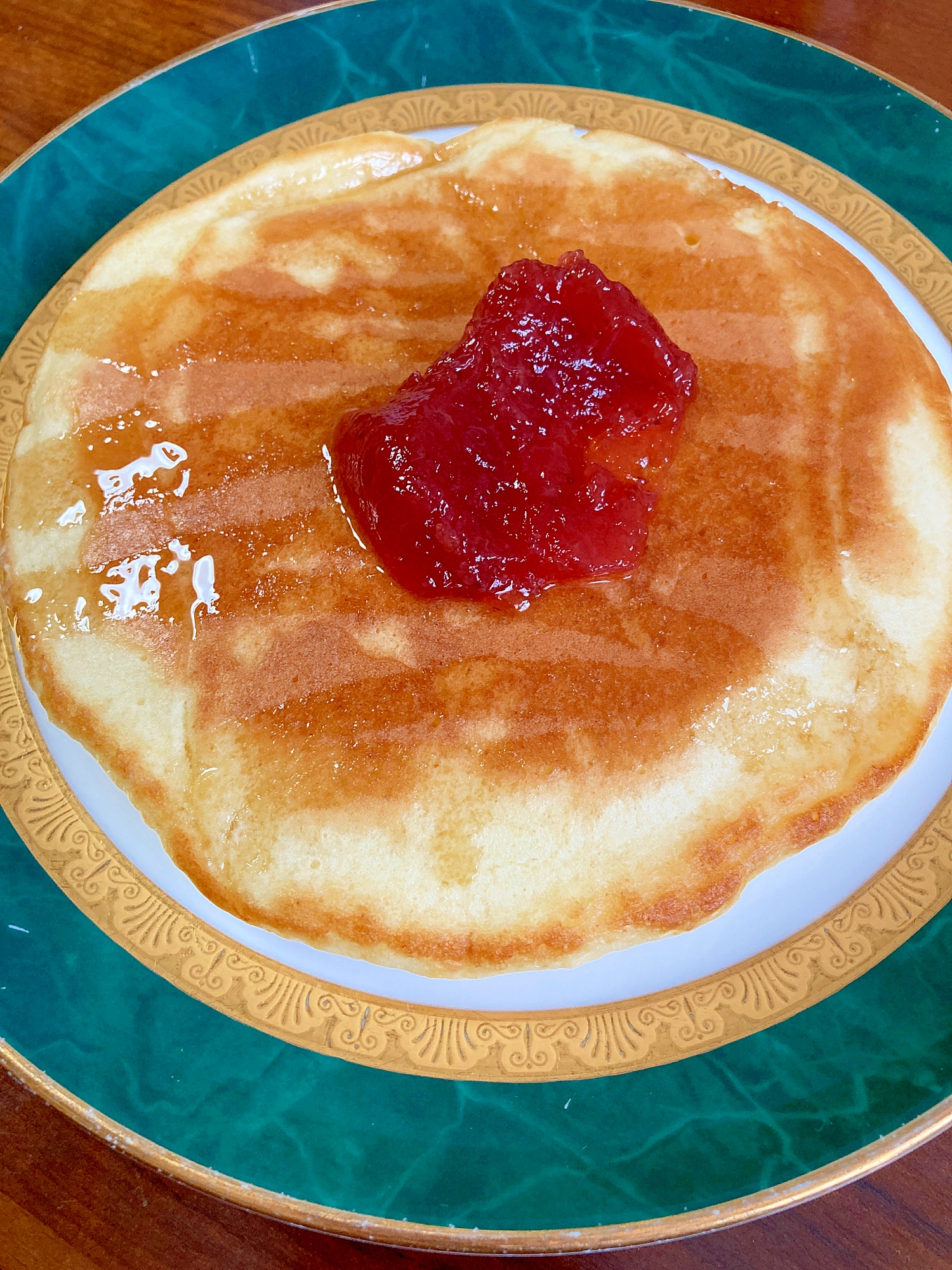 マスカルポーネ入りのホットケーキ