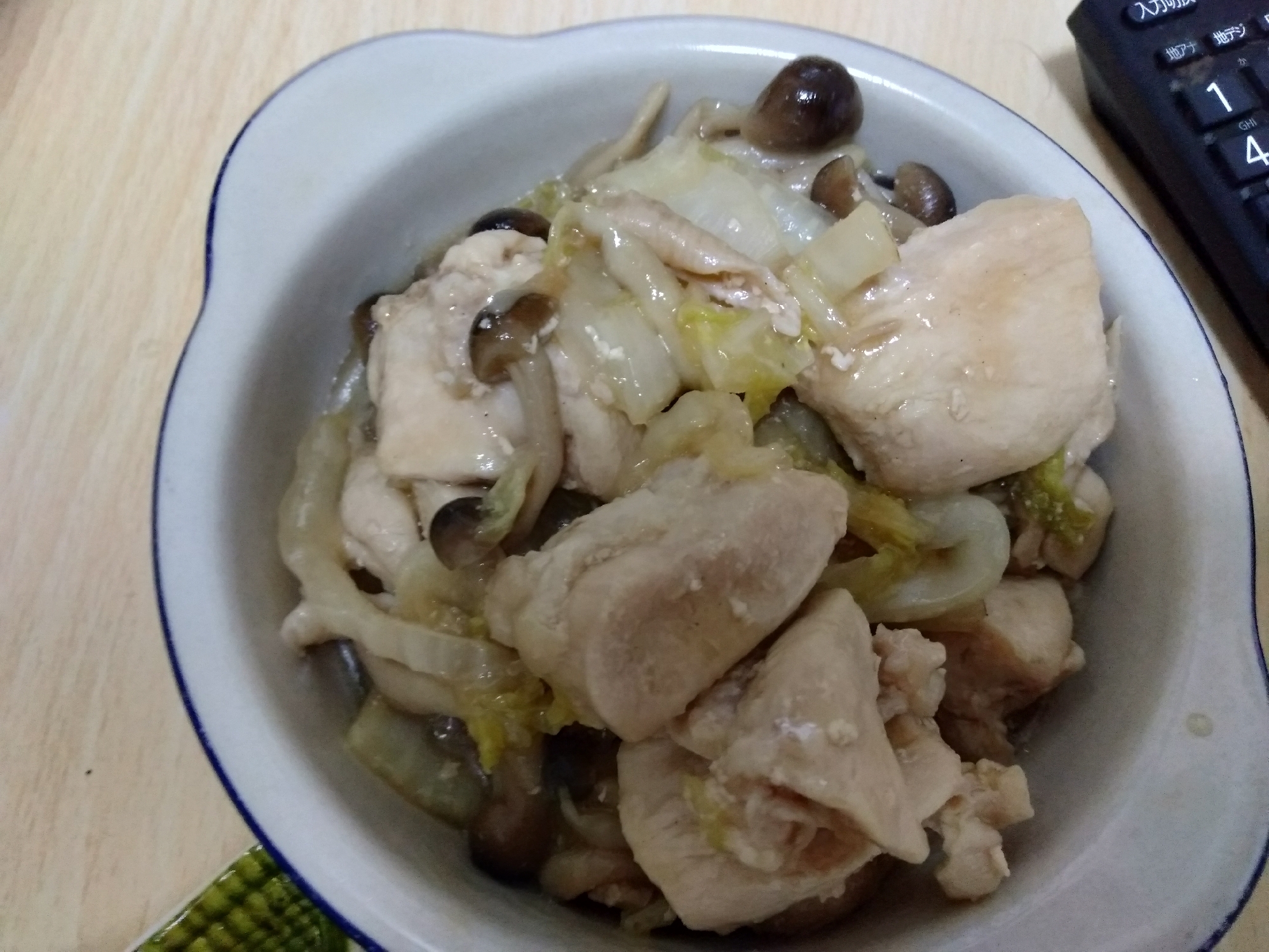 プルコギ料理酒のささみ肉野菜炒め