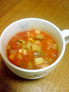 夏野菜たっぷりミネストローネ