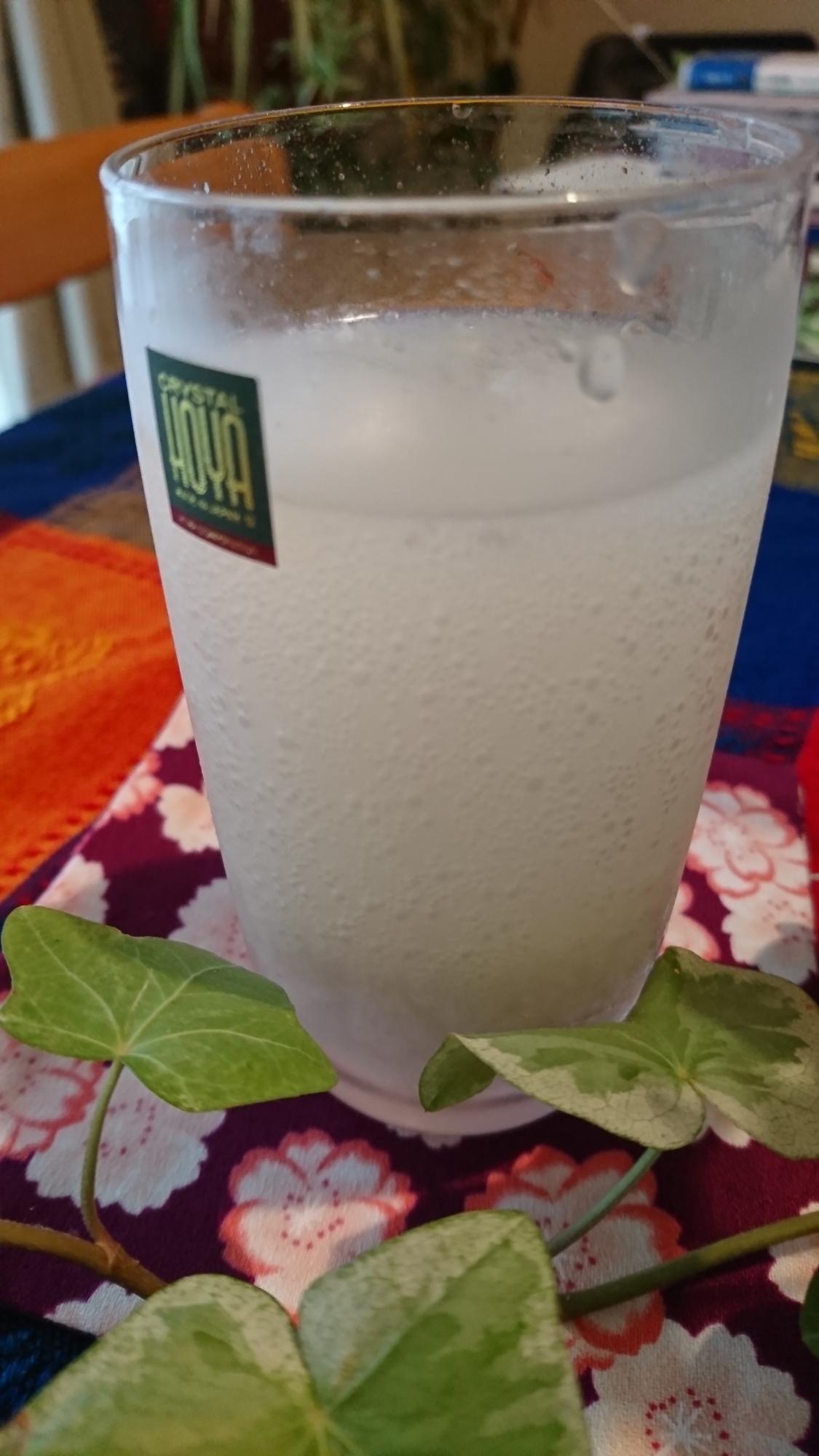 炊飯器で甘酒 炭酸水わり。