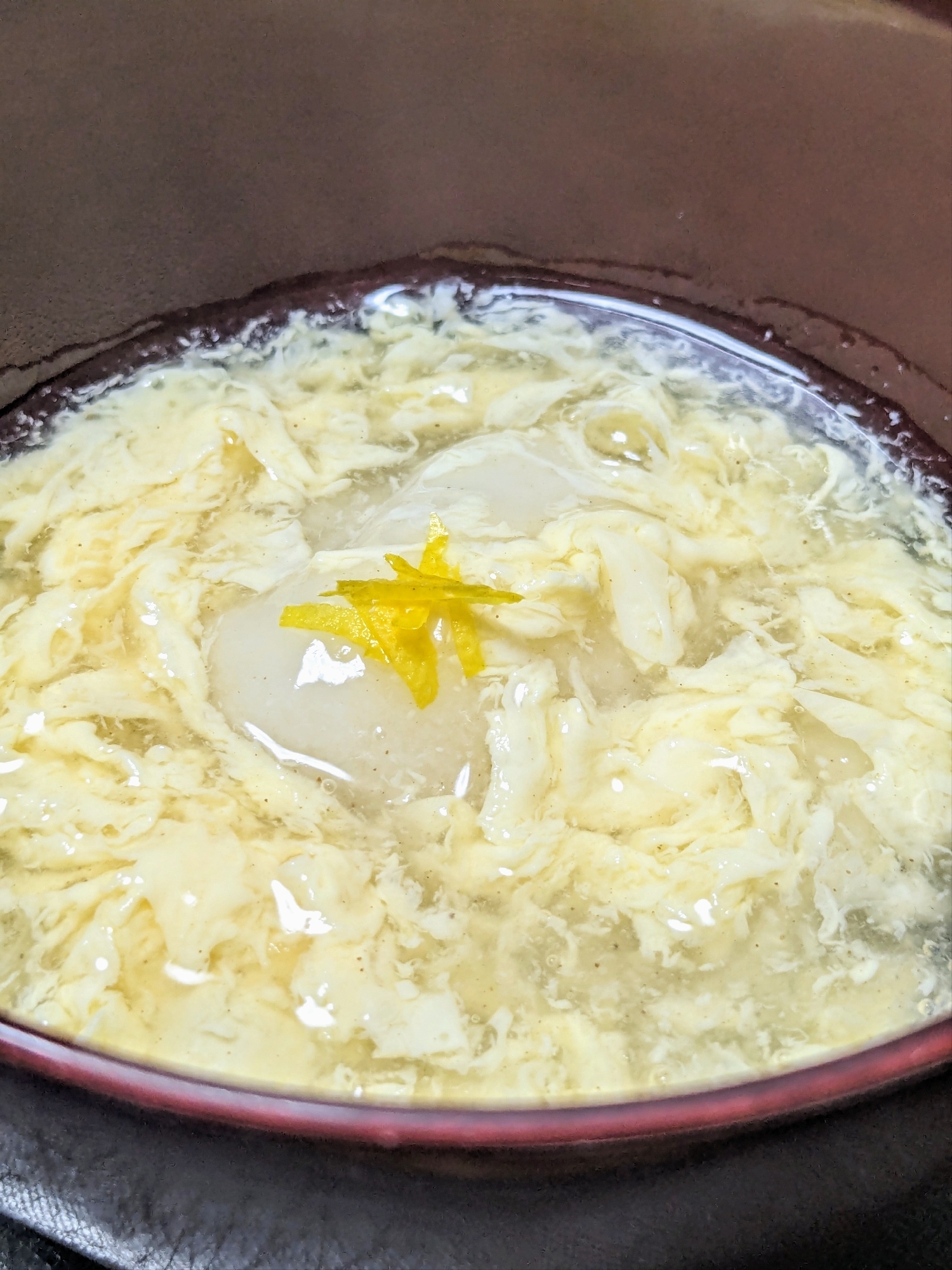 おもちと卵で！簡単卵あんかけ餅！