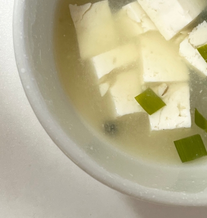 木綿豆腐の味噌汁