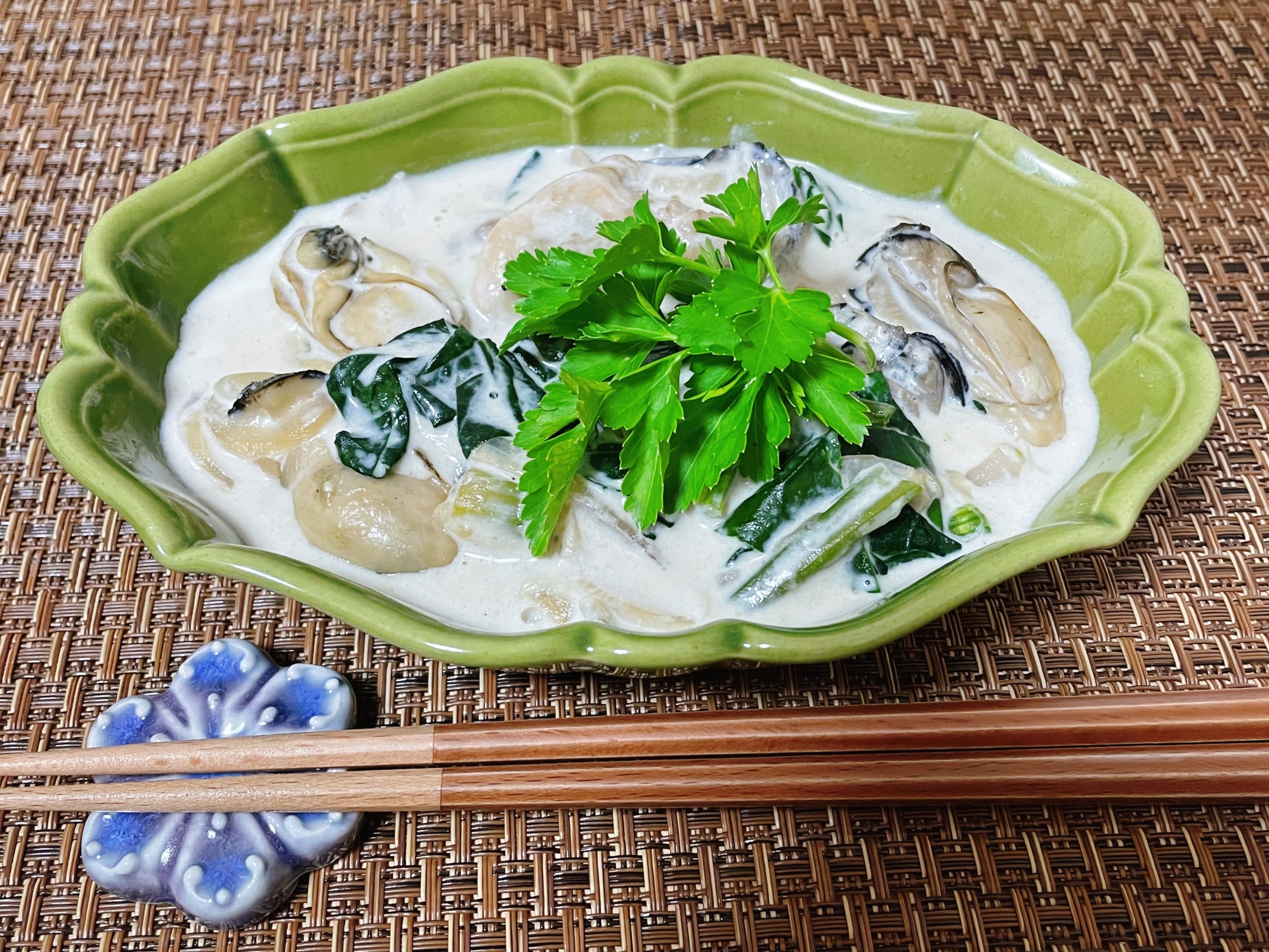 時短で旨い！牡蠣のクリーム煮(潰瘍性大腸炎◎)