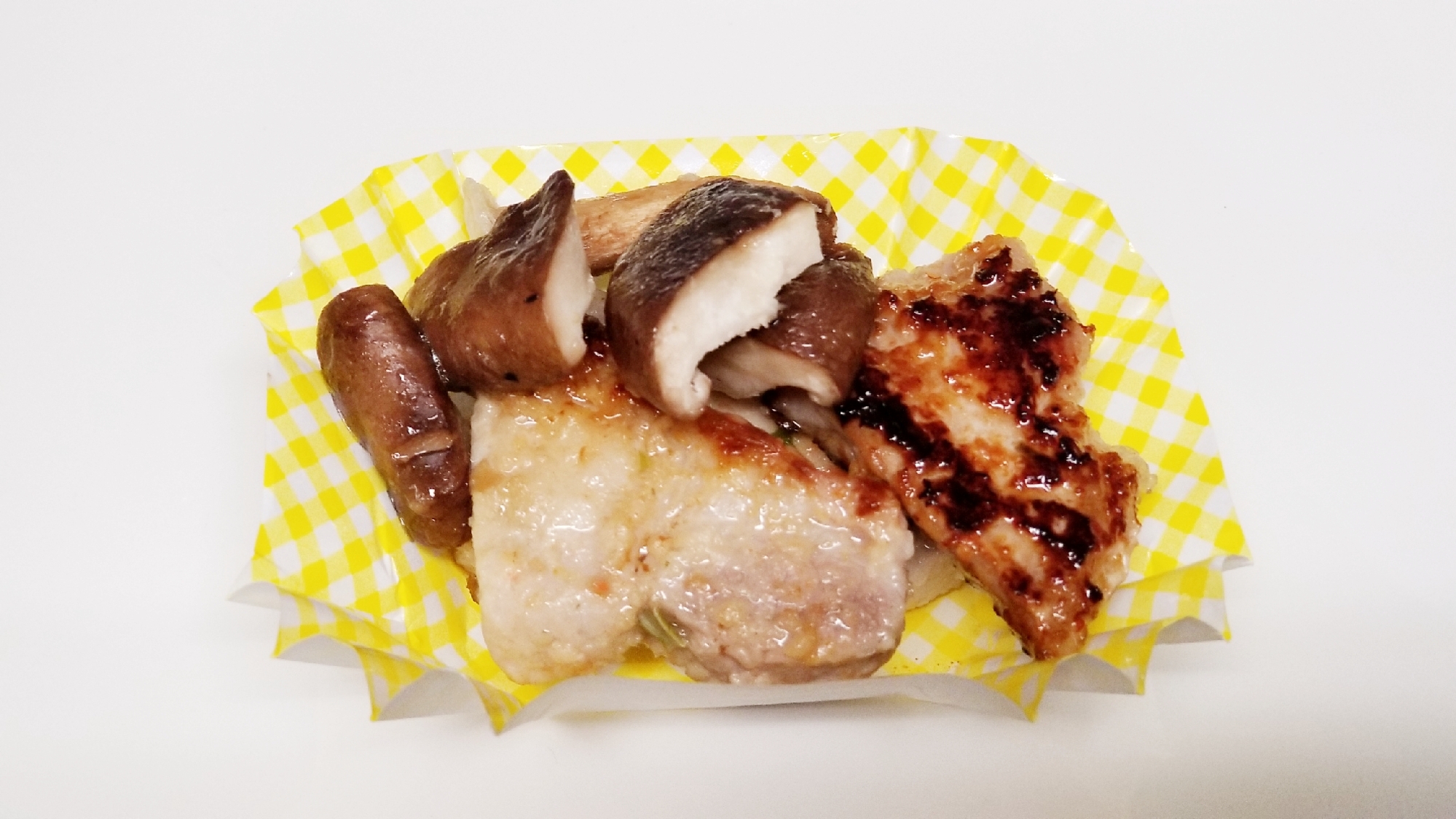 弁当用★椎茸と豚ロースのローズマリー小麦粉焼き