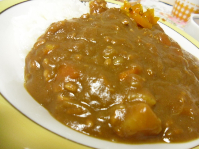 ミンチで子供カレーライス