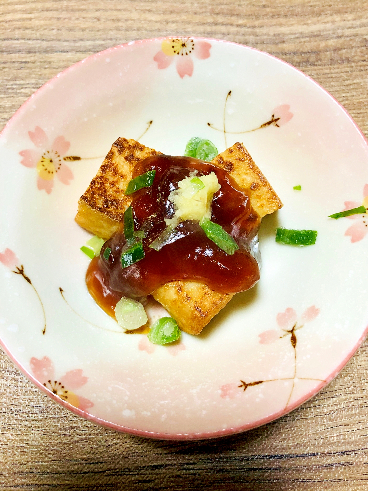 焼き厚揚げのあんかけ